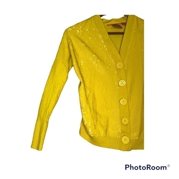 TORY Burch Sequined Cardigan FLAWED - Picture 5 of 9